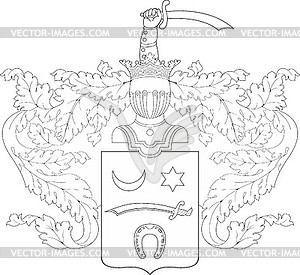 Mosolov family coat of arms - vector image