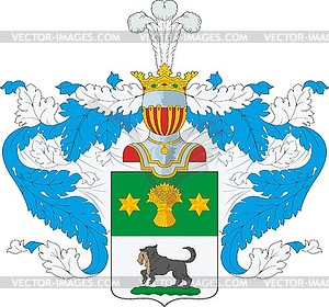 Speransky family coat of arms - vector image