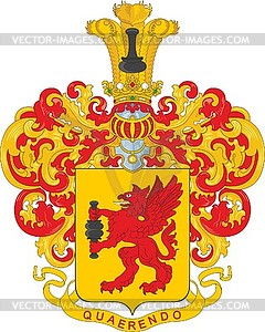 Glazunov family coat of arms - vector clipart