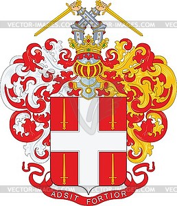 Kharlamov family coat of arms - vector image