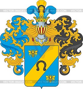 Laszkiewicz family coat of arms - vinyl EPS vector clipart