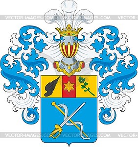 Lavrenius family coat of arms - vector image