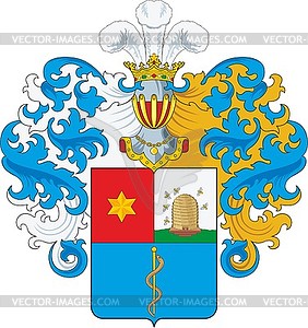 Lorenz family coat of arms - vector clip art