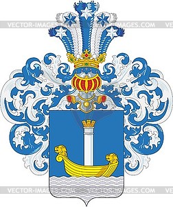 Lobanov family coat of arms - royalty-free vector image