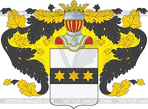 Roslyakov family coat of arms - vector image