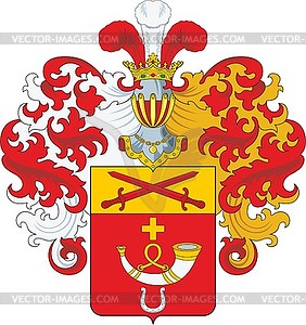 Rydzewski family coat of arms - vector image