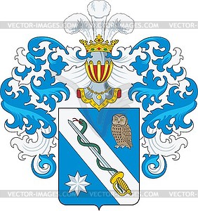 Meyer family coat of arms - vector image