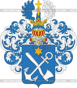 Rein family coat of arms - vector image