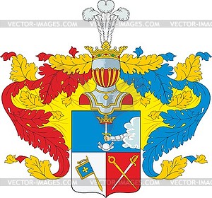 Savyolov family coat of arms - vector image