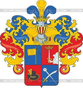 Savyolov family coat of arms - vector clip art