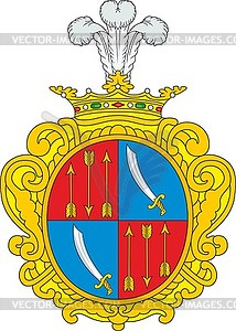 Будлянские, фамильный герб - клипарт в формате EPS