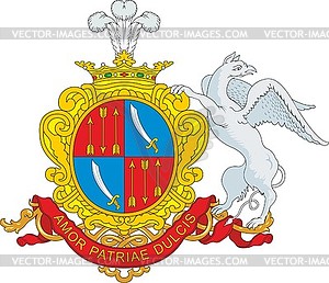 Budljanski family coat of arms - vector clip art