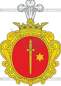 Гаевые, фамильный герб - цветной векторный клипарт