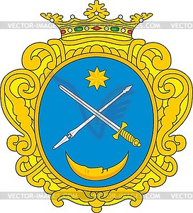 Вовкушевские, фамильный герб - клипарт в формате EPS