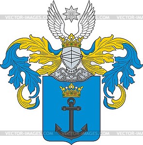 Dziejosław - Polish family coat of arms - vector clipart