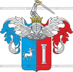 Strzelec - Polish family coat of arms - vector image