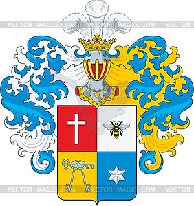 Peninski family coat of arms - vector image