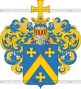 Barclay de Tolly family coat of arms - vector clip art