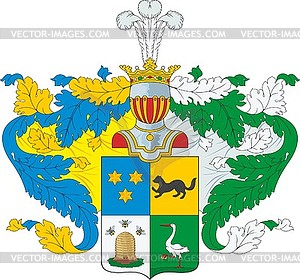 Semizorov family coat of arms - vector image