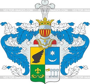 Tarnowski family coat of arms - vector clipart