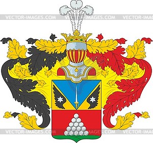 Turner family coat of arms - vector image
