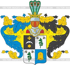 Ardalionov family coat of arms - vector image