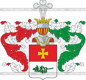 Chuchmarev family coat of arms - vector image