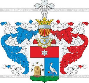 Ivanov family coat of arms - vector clipart / vector image