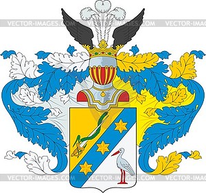 Maresev family coat of arms - vector clipart