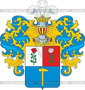 Schlegel family coat of arms - royalty-free vector clipart