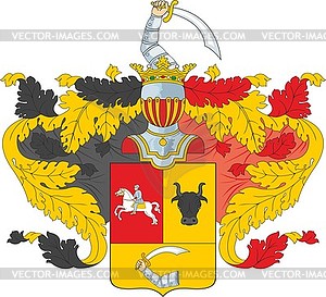 Bantysh-Kamensky family coat of arms - vector clipart