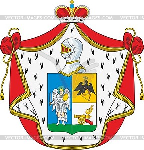 Rzhevsky family coat of arms - vector EPS clipart