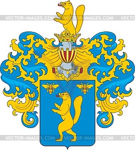 Fedorowicz family coat of arms - vector image