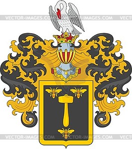 Schmit family coat of arms - vector clipart