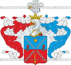 Babin family coat of arms - vector image