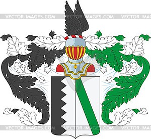 Wollant family coat of arms - vector clipart