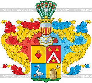 Vaganov family coat of arms - vector image