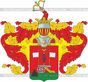 Вахрамеевы, фамильный герб - клипарт в формате EPS