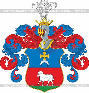 Avarsky family coat of arms - vector image