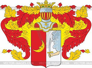 Arkharov family coat of arms - vector clip art