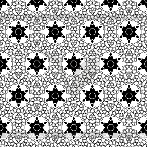 Primitive simple retro seamless pattern with lines - vector clipart