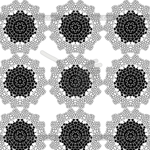 Primitive simple retro seamless pattern with lines - vector clipart