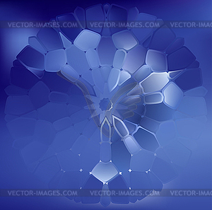 Abstract background, composed of blue sea and purple - vector clip art