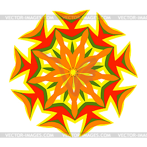 Festive bright orange and Sunny pattern. Vintage - color vector clipart