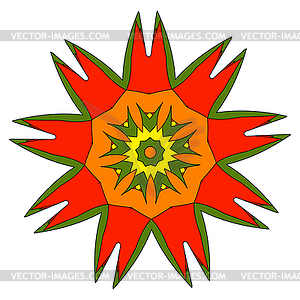 Festive bright orange and Sunny pattern. Vintage - vector clipart