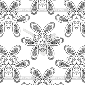 Primitive abstract Paisley pattern - vector image