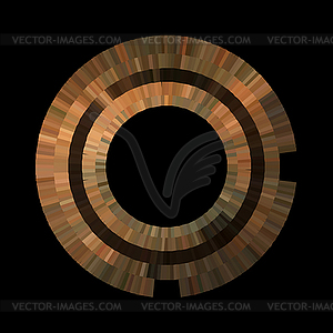 Ethnical Egyptian orange and brown pattern. - vector image