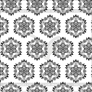 Primitive simple grey retro seamless pattern - vector clipart