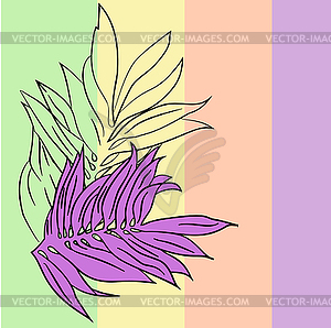 Autumn romantic pattern of leaves lilac and purple - vector clipart