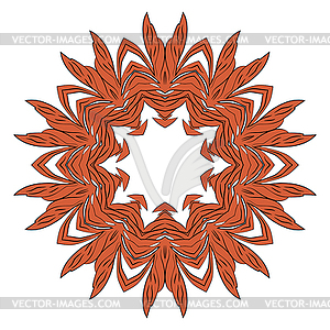 Primitive simple red modern pattern - vector image